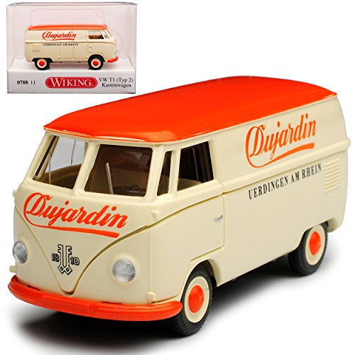 Wiking Volkwagen T1 Typ 2 Beige Kasten Dujardin Transporter Samba Bully Bus 1950-1967 H0 1/87 Modell Auto