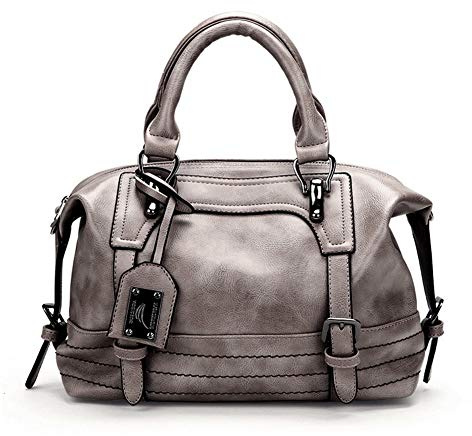 Segater® Women Boston Bag Ladies Handbags And Purses Oil Wax Leather Shoulder Bag Satchel Bags