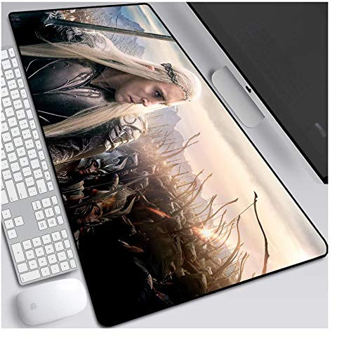 IGIRC Tapis De Souris Hobbit 900X400Mm, Grand Tapis De Souris De Jeu Professionnel XXL Étendu avec Base Épaisse De 3 Mm, pour Ordinateurs Portables, Pc, C