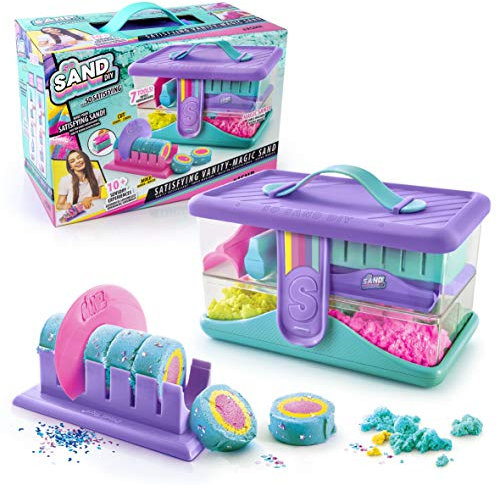 So Sand DIY Satisfying Magic Sand Case, 7 Fun Tools, Carry & Storage Case With Play Tray Inc! Make Colourful Magic From Scratch!