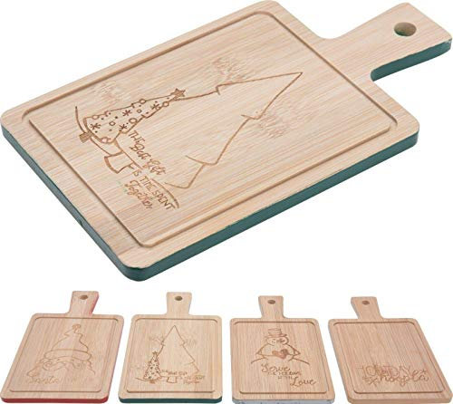 Christmas Table Setting Mini Cheeseboard Coaster Serving Plate (The Best Gift is Time Spent Together)