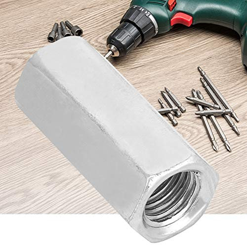 2 Stück M16 * 50 * 22 mm verzinkter Kohlenstoffstahl Lange Stangenmutter Sechskant Sechskanthülsenmutter Abstandsgewindebefestigungen zum Anbringen von Schrauben