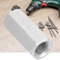 2 uds M16 * 50 * 22mm tuerca de varilla larga de acero al carbono chapado en zinc tuerca de manga hexagonal hexagonal sujetadores roscados de separación para tornillos de ajuste