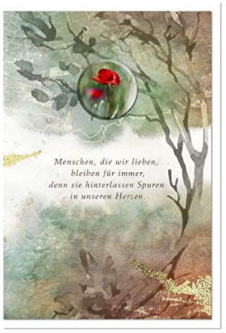 metALUm Trauerkarte HOFFNUNG | Erinnerung 1001159