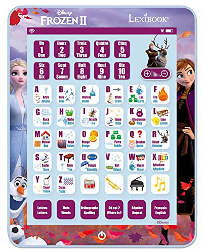 Lexibook, La Reine des Neiges, Tablette éducative bilingue, Langues Français / Anglais, JCPAD002FZi1