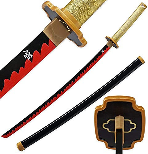 kljhld Épée Cosplay en Bambou Anime épée, épée Katana Demon Slayer Tsugikuni Yoriichi Katana épée 103 cm/40 Pouces