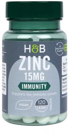Holland & Barrett Zinc 15mg 120 Tablets