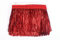 YYCRAFT 15,2 cm breite Lametta-Fransenborte, Lametta-Girlande, Tanz-Kostüm, Fransenborte, glänzender Folieneffekt, Party-Dekoration (9,1 m, rot)