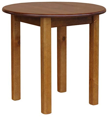 k koma Runder Kiefer Tisch Esstisch Küchentisch Speisetisch massiv Restaurant NEU Eiche (80 cm)