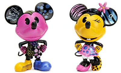 Jada - Disney Mickey & Minnie 253074007 - Set of 2 Metal Figures 10 cm - Ages 8 and up