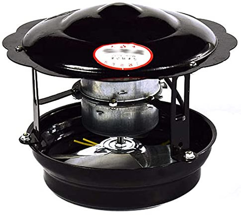 UZIAH Aspiratore di Fumo per Camino, 50W/60W/100W Aspiratore per Camino Aspiratore per Canna Fumaria Induttore di Tiraggio per Camino Aspiratore per Camino per Camino(Nero),60w