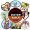 EAQ 2 Pcs Personalised Patch - Rectangular, 9cm x 10cm, Custom Logo, Sew On/Iron On - Shield