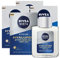 Nivea Men Active Age Hyaluron After Shave Herren Anti-Age Formel mit Hyaluronsäure mit feuchtigkeitsspendender Wirkung, erfrischend, beruhigend, für reife Haut – 4 Flaschen à 100 ml