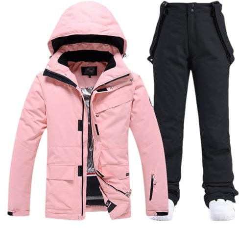 Damen Winter Ski Wear Wasserdicht Und Winddicht Eisjacke Jacke Overalls, Jacke Hose, L