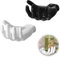 Nizirioo Lot de 2 supports muraux en forme de main : support mural main pour clés, crochets auto-adhésifs, crochets muraux, porte-savon, rangement mural pour clés, écouteurs (noir/blanc)