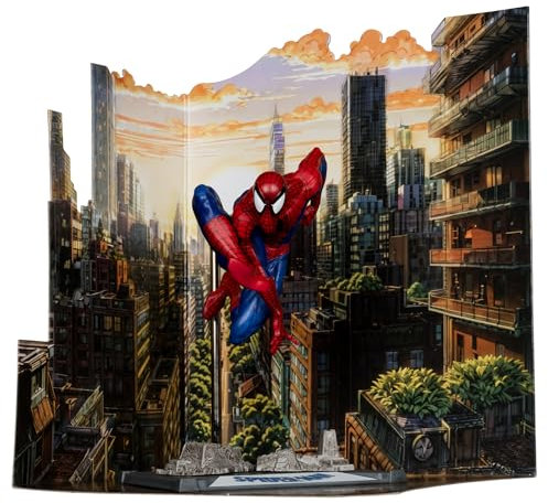 McFarlane Toys - Marvel Spider-Man Posierte Figur im Massstab 1:10 mit Szene (Spider-Man 6)