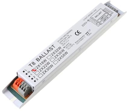 VISIYUBL 1Pc T8 220-240V AC 2x58W Reattore elettronico ad Ampia Tensione Lampada Fluorescente Reattori(2x18W)