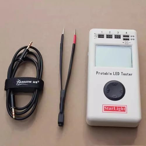 LeTkingok PLT-505K Tester per Cordoni LED SMD, Tester per Parametri Elettrici LED ad Alta Precisione Tester LED Portatile Portatile Misurazione VF IR