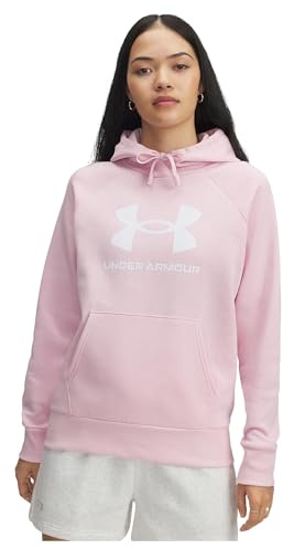 Under Armour Rival Fleece Big Logo Hoodie 2XL Pink