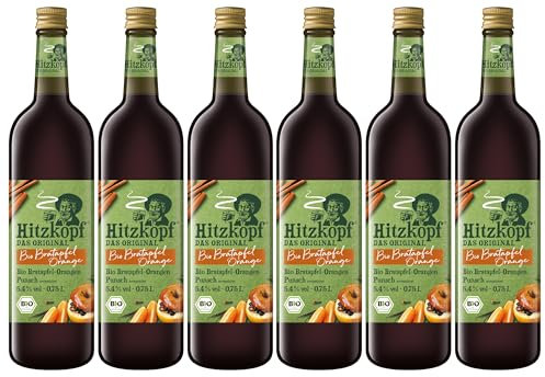 Hitzkopf BIO Bratapfel-Orangen-Glühwein 6 x 750ml