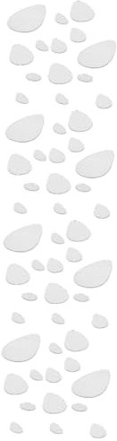 DOITOOL 4 Ensembles Sticker Mural Miroir Ovale Autocollant Mural Poster Mural Pour Salon Faux Décor Etiquette Autocollante Décalcomanies Pour Les Murs Peler Et Coller Pièces * 4