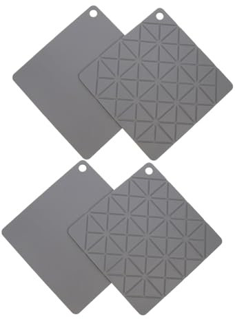 OFFSCH Set Di 4 Presine Da Bancone Tappetini Riutilizzabili Resistenti Calore Tappetini Per Piatti Da Cucina Tappetini in Silicone