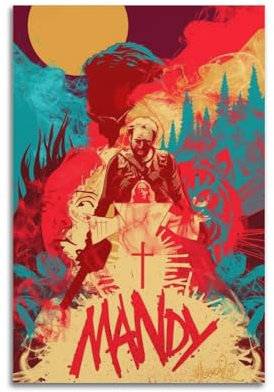 KFNICCE Mandy Filmposter, dekoratives Gemälde, Leinwand, Wandposter und Kunstdruck, modernes Familienschlafzimmer-Dekor-Poster, 20 x 30 cm