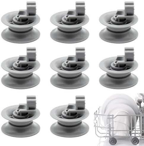 8 Stück Rollen für Spülmaschinenkorb, Geschirrspülerregale,30mm Spülmaschinen Rollen, Spülmaschinen Rollen,Unterkorb Rollen, Korbrollen Geschirrspüler, für Oberkorb in Bosch,Siemens, BekoSpülmaschine