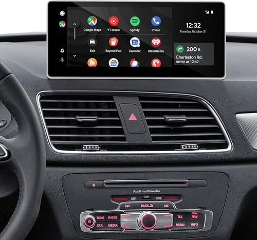 Android Auto Retrofit Kit für Audi Q3 RSQ3 8U MMI 3G Stereo Upgrade 10.25 Touchscreen Apple CarPlay Android 13 Apps Netflix Spotify YouTube TikTok Dragon's Den Nvigation WiFi Rückfahrkamera (256GB)