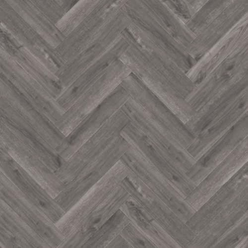 Hickory Grey Oak Wood Effect Glue Down Luxury Vinyl Tile - Herringbone(2.5mm LVT) For Domestic & Commercial Use, Suitable For Underfloor Heating