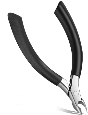 Cuticle Cutters, Professional Stainless Steel Cuticle Clippers, Cuticles Nippers Salon Grade for Manicurist, Nail Dead Skin Clipper, Precise Clippers Pedicure Manicure Nail Care Tool, Black