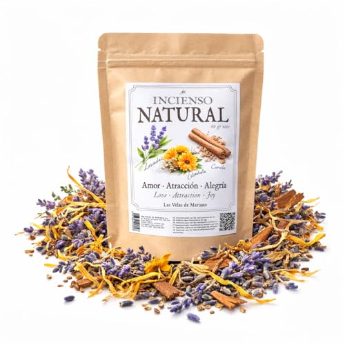 Sahumerio Quemador, 60 Gramos, Canela Caléndula Lavanda, Sahumerio para Quemar con Carbón, Polvo - Las Velas de Mariano