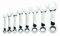 Williams ws-1168rcs 8 Stubby Wende Knarren-Ring-Maulschlüssel Set