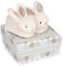 Doudou Et Compagnie - Coffret Chaussons Avec Hochet Taupe - Lapin Bonbon - De 0 Ã€ 6 Mois - Doux Et Chaud - Idée Cadeau Naissance Fille Et Garçon - DC1310
