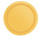 7 Round Dessert Plates | Sunflower Yellow Color Theme | 20ct