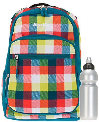 Bestway Schulrucksack Beatbox Fluid Freizeitrucksack Rucksack 40176 + Trinkflasche CO2 (Multicolor 2400)