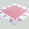 Tischdecke Weihnachten Vichy Karo rot weiß mit süßer Elch Applikation Bestickt und Sterne Bordüre Mitteldecke 85x85 cm Typ292
