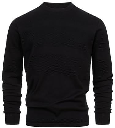 KRONSTADT Hannes Strickpullover, Schwarz, XL
