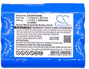 CS-DPX108SL Akku 3000mAh Kompatibel mit [Dranetz] DBMP1, DBPG106, DBPV10, DBPV500, DBPVFLEX, DBPX108 Ersetzt 117009-G1, BP-PX5