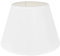 DULEE 10 Zoll Lampenschirm E27 E14 Glühbirne Schraube Handgefertigter Stoff Tischlampenschirm für Stehlampe, Tischlampe, Nachttischlampe (Oben) 16cm x (Höhe)17cm x (Unten)26cm,Weiß