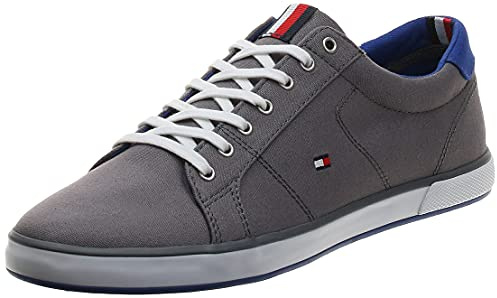 Tommy Hilfiger Herren Schuhe Lace Up Sneaker Harlow Grau Sneakers 42 EU