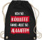 Shirtracer Turnbeutel Rucksack - Karneval & Fasching - Taschen - Ich so Kölle und alle so Alaaf I Kölle Alaaf rot weiß I rut un wiess - Unisize - Schwarz - karnevalsbeutel faschings köln beutel