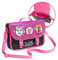 LOL Surprise! Umhängetasche, Handtasche Glitzer mit Einhorn, Diva, & Bienenkönigin, 1 Stück Schwarz und Rosa Handtasche, mit Verstellbarem Riemen & Magnetknopf-Verschluss