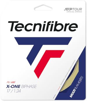 Tecnifibre X-One Biphase 12m Saitenset-Nude Tennissaite, 1.24