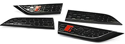 Schriftzug RS5 seitlich Tür Kotflügel Emblem Blackline Exterieur Logo Aufkleber Plaketten