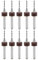 sourcing map PCB Forets 1,1mm Carbure Tungstène Carbure Rotatif Outil Bijoux CNC Gravure Imprimer Circuit Planche Micro Forets 1/8 Pouce Queue 10Pcs