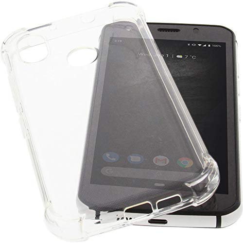 foto-kontor Hülle kompatibel mit CAT S52 Tasche Gummi TPU Schutz Handytasche transparent