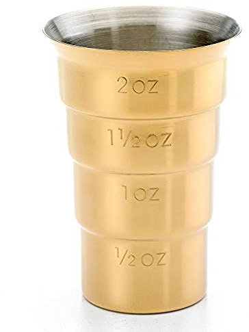 Barfly M37109GD Drink Jigger, 2 oz, Gold w/Out Handle