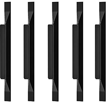 Qrity 10x Griffe aus Europäischer Aluminiumlegierung Küchenschrank zieht Garderobengriffe Schubladen Ziehen Gesamtlänge 160 mm, Lochabstand 96 mm