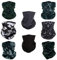 SMEHCF 8 bandeau multifonctionnel Bandana cagoule demi-couverture masque écharpe de cou pour moto vélo randonnée pêche